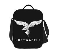 ZGHQHCDRH Custom Vintage White Luftwaffe Insulated Lunch Bags German Air Force Germany France Leakproof Thermal Cooler Bento Box Women