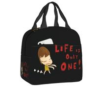 ZGHQHCDRH Custom Yoshitomo Nara Japanese Manga Anime Insulated Lunch Bag for Outdoor Picnic Leakproof Cooler Thermal Lunch Box Women Kids