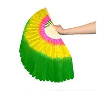 ZGHQHCDRH Dance Fan， Faux Silk Gradient Colour Performance Fan Suitable for Belly Dance Oriental Egyptian
