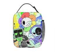 ZGHQHCDRH Dandys World Insulated Lunch Bag Portable Cartoon Reusable Cooler Bag Tote Lunch Box Work Outdoor Girl Boy