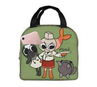 ZGHQHCDRH Dandys World Insulated Lunch Bags Cooler Bag Meal Container Game Cute Cartoon Leakproof Tote Lunch Box Food Bag College Travel