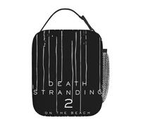 ZGHQHCDRH Death Stranding 2 On The Beach Video Game Thermal Insulated Lunch Bags Reusable Food Container Bags Cooler Thermal Lunch Boxes