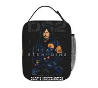 ZGHQHCDRH Death Stranding 2 Sam Bridges Thermal Insulated Lunch Bag Video Games Portable Bento Box Men Women Thermal Cooler Lunch Box