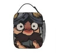 ZGHQHCDRH Delicious in Dungeon Meshi Senshi Insulated Lunch Bag Thermal Lunch Container Leakproof Lunch Box Tote Bento Pouch Work Outdoor