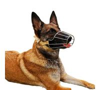 ZGHQHCDRH Dog muzzle, Dog Muzzle To Stop Chewing, Wire Basket, To Prevent Biting,Breathable,Adjustable,Soft Muzzles(Style 2,L)