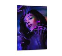 ZGHQHCDRH Doja CatModern Wall Art Poster Textured Canvas Print for Living Room A Striking Centerpiece for Your Home Office DecorFrame-style08x12inch(20x30cm)