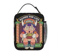 ZGHQHCDRH Dr Slump Ramen for Life Arale Insulated Lunch Bag Portable Anime Meal Container Cooler Bag Tote Lunch Box Beach Travel Girl Boy