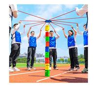 ZGHQHCDRH Field Day Games Kits, Outdoor Block Stacking Teamwork , Team Building Lawn(Colorido,8pcs)