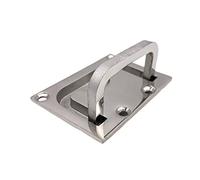ZGHQHCDRH Flush Ring Pull， Stainless Steel Marine Boat Deck Hatch Flush Pull Lift Handle Lock up Door Knobs Handles for Interior Doors(96mm)