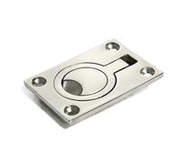 ZGHQHCDRH Flush Ring Pull， Stainless Steel Marine Boat Deck Hatch Flush Pull Lift Handle Lock up Door Knobs Handles for Interior Doors(B 64 * 46mm)