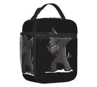 ZGHQHCDRH Funny Dabbing Scottish Terrier Dog Insulated Lunch Bags for Work School Scottie Lover Leakproof Thermal Cooler Lunch Box Kids