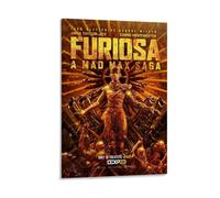 ZGHQHCDRH Furiosa A Mad Max SagaModern Wall Art Poster Textured Canvas Print for Living Room A Striking Centerpiece for Your Home Office DecorFrame-style12x18inch(30x45cm)