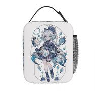 ZGHQHCDRH Genshin Impact Furina Gaming Game Lover Thermal Insulated Lunch Bag for School Portable Bento Box Thermal Cooler Food Box