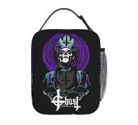 ZGHQHCDRH Ghost B.C. Band Insulated Lunch Bags High Capacity Reusable Cooler Bag Tote Lunch Box Work Picnic Food Storage Bags