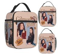 ZGHQHCDRH Gilmore Girls Graffiti Insulated Lunch Bag for Women Picnic Storage Food Boxes Leakproof Container Cooler Thermal Lunch Box Tote
