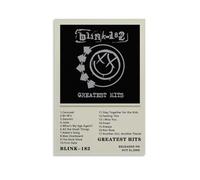 ZGHQHCDRH Greatest Hits-Blink-182Modern Wall Art Poster Textured Canvas Print for Living Room A Striking Centerpiece for Your Home Office DecorUnframe-style24x36inch(60x90cm)