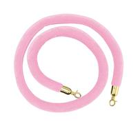 ZGHQHCDRH Guardrail rope, Stanchion Rope for VIP Entry, Safety Foam Core Barrier Ropes Crowd Control, Movie Theaters Grand Openings Hotels Use/(Pink,Length 3M/9.8Ft/118In)