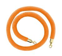 ZGHQHCDRH Guardrail rope, Stanchion Rope for VIP Entry, Safety Foam Core Barrier Ropes Crowd Control, Movie Theaters Grand Openings Hotels Use/(Orange,Length 3M/9.8Ft/118In)