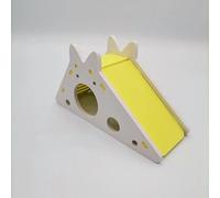 ZGHQHCDRH hamster toys, Hamster Toy 2Pcs Assembled Slide Guinea Pig Golden Bear Funny Breathable House Nest 05(11)