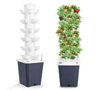 ZGHQHCDRH Hydroponic Tower,15-story 45-hole Hydroponic Tower, Hydroponics Vertical Growing System, Garden Hydroponic Growing System Vertical Tower Growing Kit, For Gardening Lover