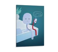 ZGHQHCDRH I Hate My JobModern Wall Art Poster Textured Canvas Print for Living Room A Striking Centerpiece for Your Home Office DecorFrame-style08x12inch(20x30cm)