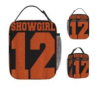 ZGHQHCDRH in My Showgirl Era Showgirl Orange 12 Lunch Bag for Men Print Lunch Box Portable Zipper Waterproof Thermal Tote Handbags