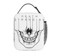 ZGHQHCDRH Insulated Lunch Box Skull Death Stranding 2 Game Merch Storage Food Box New Cooler Thermal Bento Box for Travel