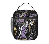 ZGHQHCDRH Kaneki Adventure Japan Anime Accessories Insulated Lunch Tote Bag for Work J-Jojos Bizarre Food Bag Portable Thermal Cooler Box