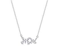 ZGHQHCDRH Ladies' silver necklace, Sterling Sweet Necklace For Women, S925 Silver Butterfly Zircon Dainty Trendy Choker Delicate Chain Gift Jewelry For Her Girls Couples
