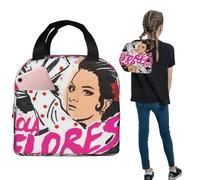 ZGHQHCDRH Lola Flores Lunch Bags Insulated Bento Box Portable Lunch Tote Resuable Cooler Thermal Bag for Woman Girl Work