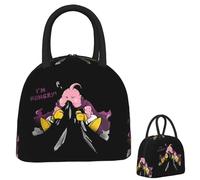 ZGHQHCDRH Majin Buu Hungry Cute Lunch Bags Insulated Bento Box Portable Lunch Tote Leakproof Picnic Bags Thermal Bag for Woman Girl Work