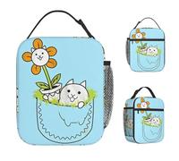 ZGHQHCDRH Maomao Cartoon The Apothecary Diaries Insulated Lunch Bag Food Bag Portable Cooler Thermal Lunch Boxes for School Office