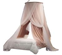 ZGHQHCDRH Mosquito Nets, Bed canopy, Canopy Bed Curtains for Girls & Adults,Luxurious Double Layer Bed Curtains Canopies Netting,Dreamy Mosquito Net,Round Dome Lace Princess Canopies Bed Canopy