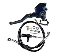 ZGHQHCDRH Motorcycle Hydraulic Clutch Kit Lever Master Cylinder Knitting Oil Hose Fit for Racing Yamaha Kawasaki Honda Suzuki(Black-SY)