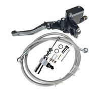 ZGHQHCDRH Motorcycle Hydraulic Clutch Kit Lever Master Cylinder Knitting Oil Hose Fit for Racing Yamaha Kawasaki Honda Suzuki(Grey-FB)