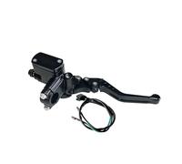 ZGHQHCDRH Motorcycle Hydraulic Clutch Kit Lever Master Cylinder Knitting Oil Hose Fit for Racing Yamaha Kawasaki Honda Suzuki(Black Right FB)