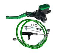 ZGHQHCDRH Motorcycle Hydraulic Clutch Kit Lever Master Cylinder Knitting Oil Hose Fit for Racing Yamaha Kawasaki Honda Suzuki(Green-FB)