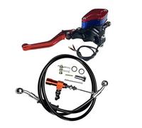 ZGHQHCDRH Motorcycle Hydraulic Clutch Kit Lever Master Cylinder Knitting Oil Hose Fit for Racing Yamaha Kawasaki Honda Suzuki(Orange-SY)
