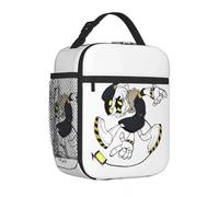 ZGHQHCDRH Murder Drones N Insulated Lunch Bags Large Anime Meal Container Thermal Bag Lunch Box Tote Work Outdoor Bento Pouch