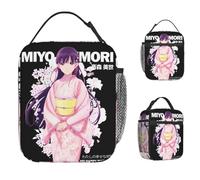 ZGHQHCDRH My Happy Marriage Lunch Bag Travel Lunch Box for Women Fun Graphic Design Tote Food Bags Oxford Portable Zipper Cooler Bag