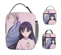 ZGHQHCDRH My Happy Marriage Lunch Bag Travel Lunch Box for Women Retro Graphic Tote Food Bags Oxford Portable Cooler Bag