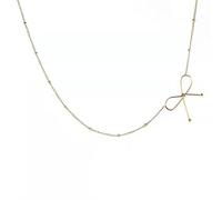 ZGHQHCDRH Necklaces, Sterling Sweet Necklace For Women S925 Sterling Silver Bow Dainty Trendy Choker Delicate Necklace Chain Gift Jewelry For Her Girls Couples