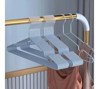 ZGHQHCDRH Non-Slip Plastic Clothes Hanger Curved Design Wide Shoulder & Lightweight Semi-Circular Wardrobe Hangers -Saving Seamless Design 6 Colors Available