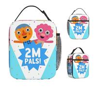 ZGHQHCDRH Noodle & Pals Micro Lunch Bag Portable Zipper Lunch Box Outdoor Picnic Print Cooler Bag Retro Waterproof Thermal Lunch Bags