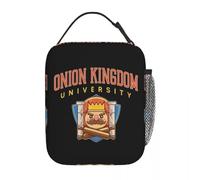 ZGHQHCDRH Onion Kingdom University Insulated Lunch Bag High Capacity Meal Container Cooler Bag Tote Lunch Box College Picnic Girl Boy