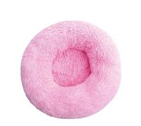 ZGHQHCDRH Pet Calming Bed, Full-size Washable Donut Shape, Designed Like A Donut, Suitable As A Comfortable Sleep Aid For All Types Of Cats.(Bright Pink,XL 1pcs)