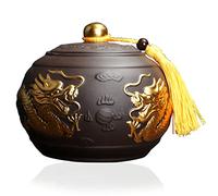 ZGHQHCDRH Pet urn， Medium Urn for Human Ashes Pet Tree of Life Multicolor(Dark Brown)