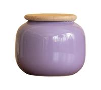 ZGHQHCDRH Pet urn， Multicolor Ceramic Urns Serve As Human Ashes Memorial Keepsake(Purple)
