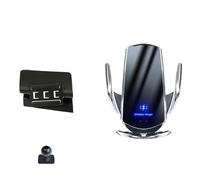 ZGHQHCDRH Phone Car Mount For Tucson 2015-2018 Car Phone Holder Special Fixed Bracket Base Charging Stand Interior Accessories(Base and holder 4)