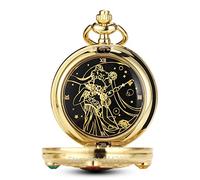 ZGHQHCDRH Pocket Watch, Anime Sailor Moon Pocket Watch Chains Girls Vintage Quartz Pocket Watches Mens Womens Fans Gifts